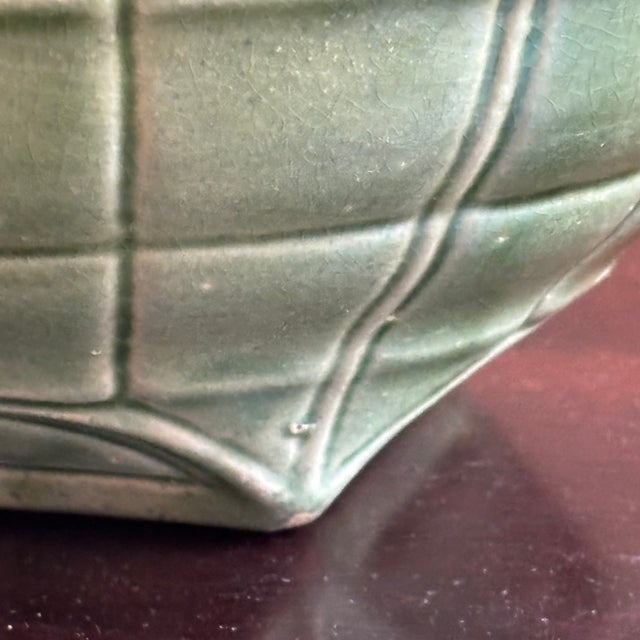Green 1930s Nelson McCoy Stoneware Mixing Bowl For Sale - Image 8 of 13