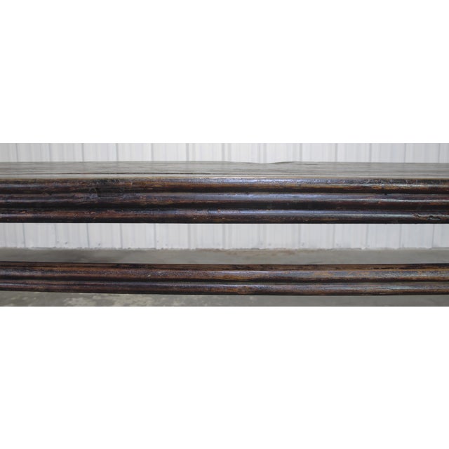 72" Long Antique Elm Console Table For Sale In Greensboro - Image 6 of 10