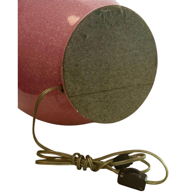 1950s Pink Chinese Hollywood Regency Lamp For Sale - Image 9 of 9