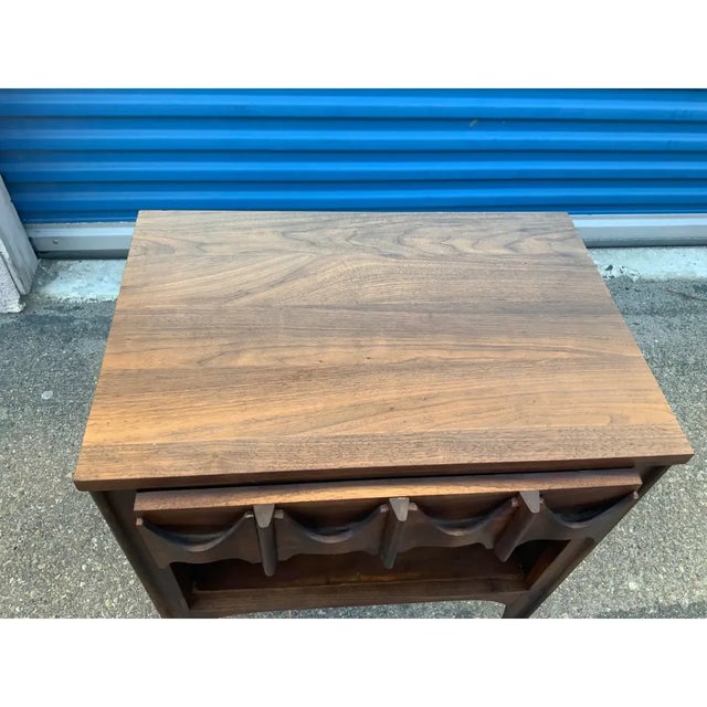 Kent Coffey Perspecta Walnut Nightstand For Sale - Image 4 of 4
