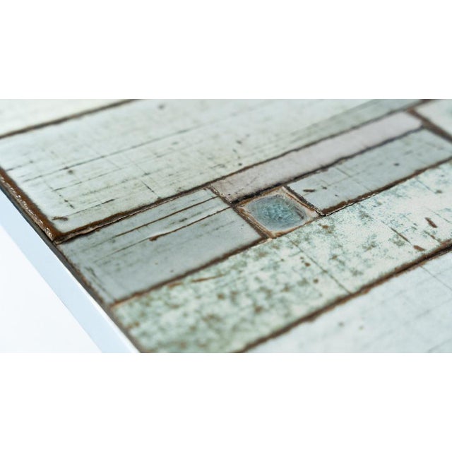 Mid-Century Mosaic Coffee Table attributed to Pia Manu, 1970s For Sale - Image 4 of 14