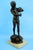 Brown Large 20th Century Antimony Water Carrier Sculpture with Marble Base, Naples, Italy For Sale - Image 8 of 18