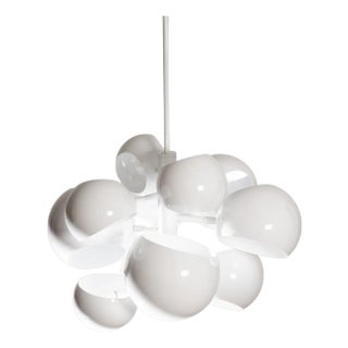 David Weeks Studio Kopra Pendant No. 434 in White Gloss For Sale