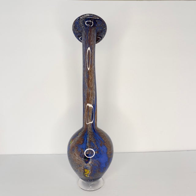Contemporary 1990s Antonio Garcia Handblown Art Glass Vase For Sale - Image 3 of 8