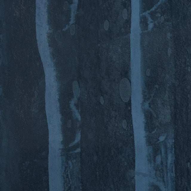 Contemporary SAMPLE - Schumacher x Patterson Flynn Alden Organic Plaster Wallcovering Wallpaper In Deep Sea For Sale - Image 3 of 4