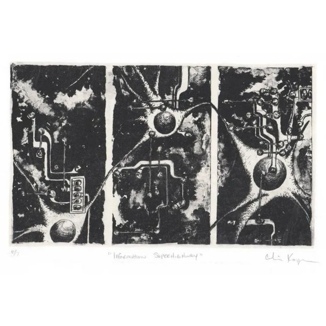 Industrial 1990s Information Superhighway Etching For Sale - Image 3 of 3