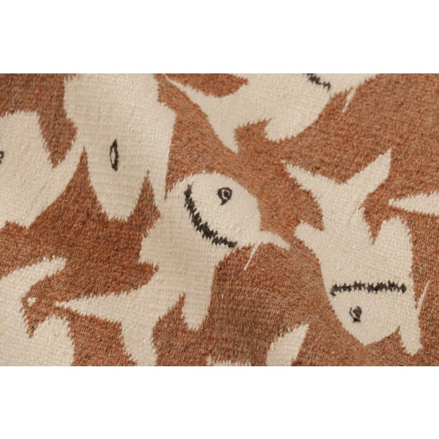 Rug & Kilim’s “Sky and Water Ii” m.c. Escher-Style Tapestry With Pictorials For Sale In New York - Image 6 of 7