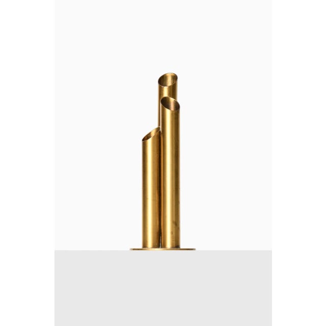 1930s Vase by Ivar Ålenius Birch for Ystad Metall, Sweden For Sale - Image 5 of 6