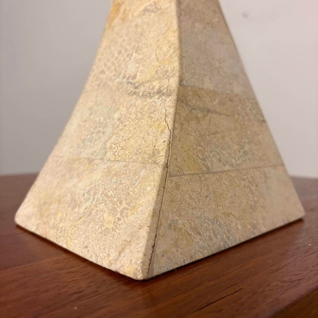 Vintage Inlaid Stone Mask Sculpture by Joseph A. De Castro For Sale - Image 11 of 12