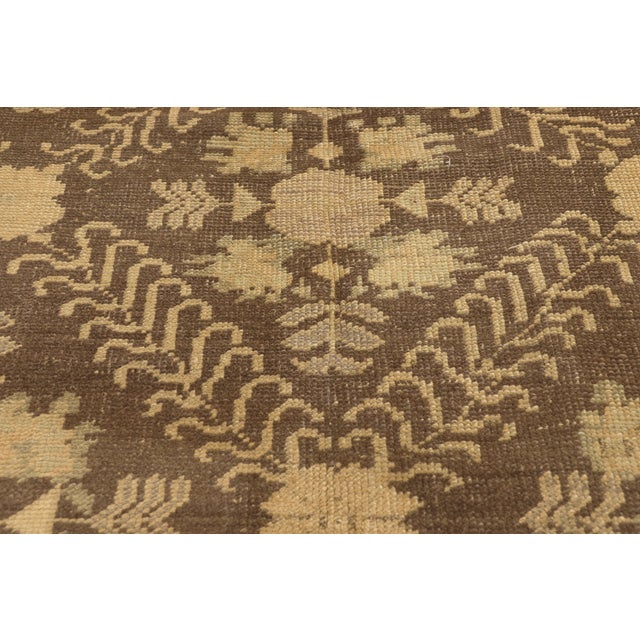 Mid 20th Century Vintage Turkish Oushak Rug, 04'11 X 09'04 For Sale - Image 5 of 11