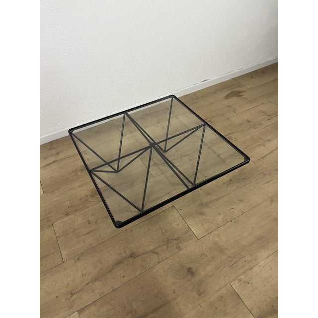 Alanda Square Iron and Glass Coffee Table by Paolo Piva for B&B Italia, 1970s For Sale - Image 6 of 9