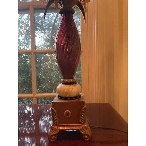 Traditional 1990s Multi Media Artistic Table Lamp For Sale - Image 3 of 8