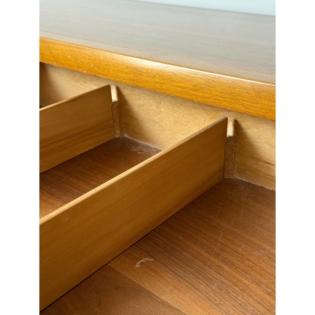 Vintage Mid Century Asian Inspired 12 Drawer Hickory Dresser by Tung Si For Sale In Houston - Image 6 of 12