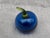 Vintage Blue Glass Tomato Paper Weight For Sale - Image 10 of 11