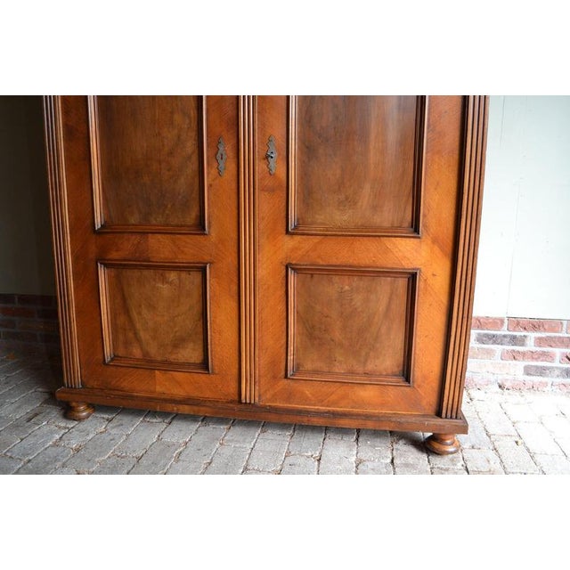 Antique Mahogany and Walnut Cabinet For Sale - Image 4 of 10