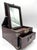 Antique Chinese Hardwood Vanity Box With Mirror, Drawer & Working Lock For Sale In Philadelphia - Image 6 of 9