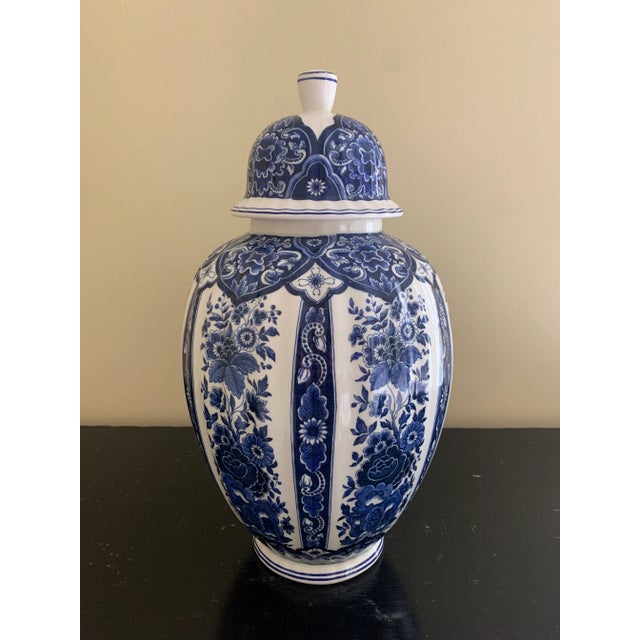 Blue Ardalt Blue Delfia Blue & White Porcelain Ginger Jar For Sale - Image 8 of 11