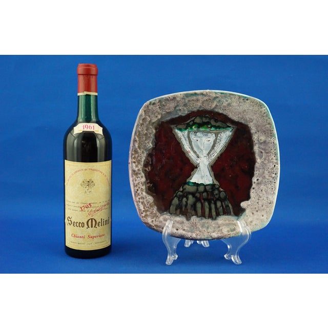 Vintage Sardinian Futurist Ceramic Plate by Melchiorre Melis, 1930s For Sale - Image 6 of 18