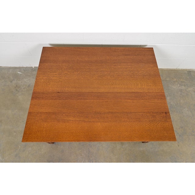 Brown Stickley Mission Oak Arts & Crafts Spindle Coffee Table For Sale - Image 8 of 12
