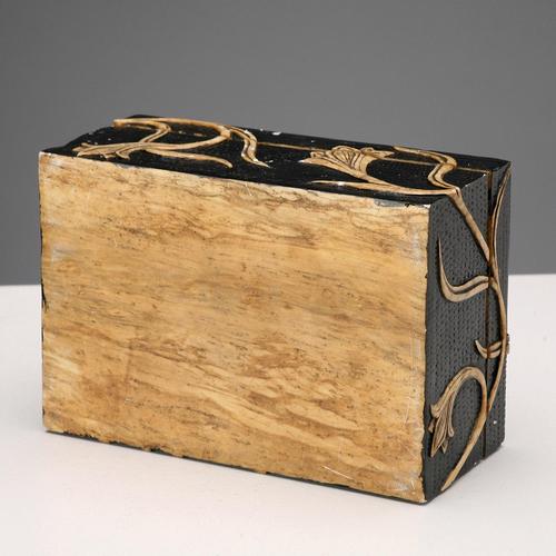 Stone Indian Jewelry Casket in Carved Stone For Sale - Image 7 of 10