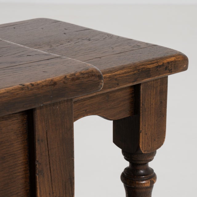 Set of 3 French Oak Nesting Tables, Circa 1970 For Sale - Image 4 of 14