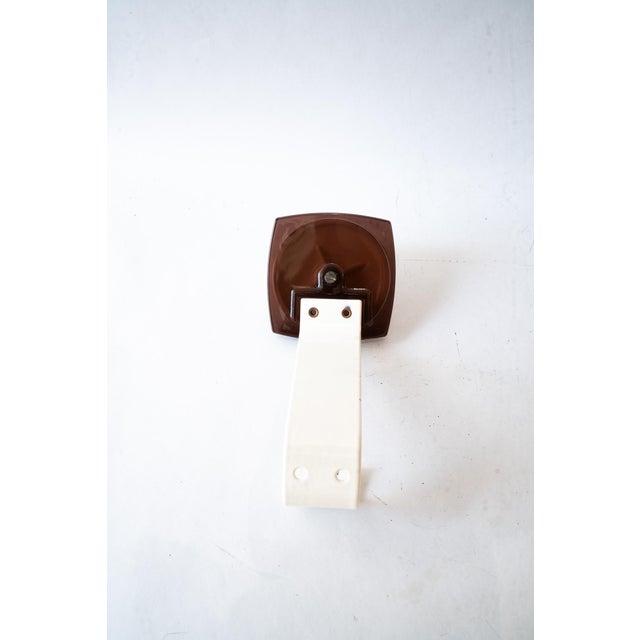 1950s Iron and Acrylic Glass Wall Hooks, Vienna, 1950s, Set of 5 For Sale - Image 5 of 6