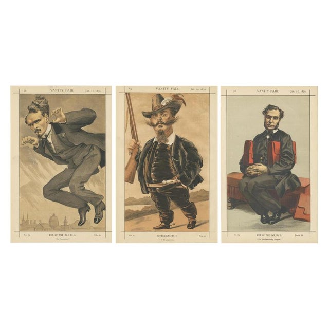 Men of the Day and Sovereign, 1870, Paper, Set of 3 For Sale - Image 9 of 9