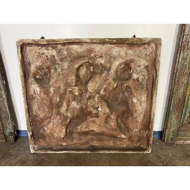Bas-Relief Artwork of Cherubic Figures C. 1900 For Sale - Image 9 of 11