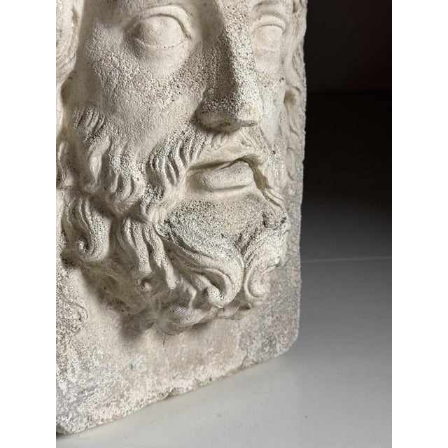 Vintage Cast Stone Asclepius For Sale - Image 4 of 18