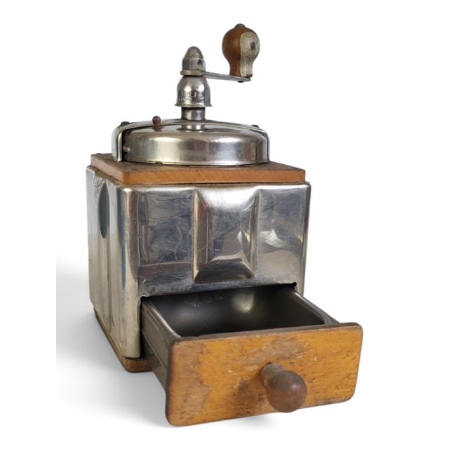 1940s Coffee Grinder with Chrome Body from Peugeot Frères, 1940s For Sale - Image 5 of 12