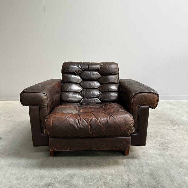 Vintage DS-P Chair in Leather by Robert Haussmann for de Sede, 1970s For Sale - Image 4 of 9