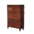 Antique Arts & Crafts Mahogany 3-Stack Barrister Bookcase Circa 1920 For Sale - Image 10 of 12