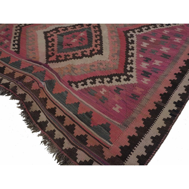 Vintage Afghan Nomadic Kilim Rug, 1940s For Sale - Image 12 of 13