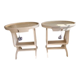 Pair Neoclassical Side Tables For Sale