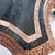 Vintage Maitland Smith stone-top table // tesselated black granite and limestone // carved demilune // wall-mount table // no free shipping For Sale In Kansas City - Image 6 of 10