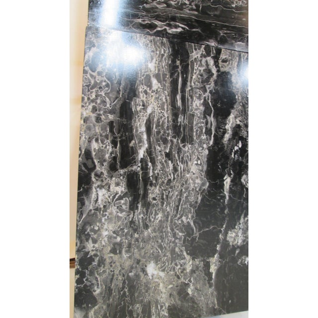 Wood 3 Piece Marble and Mahogany Furniture by Brandt For Sale - Image 7 of 9