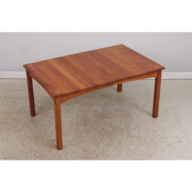 Mission Stickley Cherry Harvey Ellis Mission Dining Room Table For Sale - Image 3 of 16