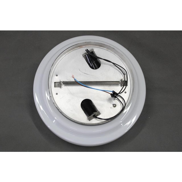 Mid-Century Black Flush Mount Lights, 1970s, Set of 3 For Sale - Image 6 of 13