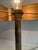 Brown Leather and Brass Desk Lamp in the Style of Jacques Adnet For Sale - Image 9 of 12