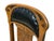 Antique Victorian Set of Six Tiger Oak Dining Chairs Leather Seats & Headrests For Sale - Image 10 of 12