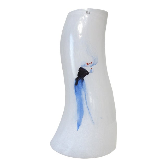 Large Kosta Boda Catwalk Vase by Kjell Engman Sweden For Sale