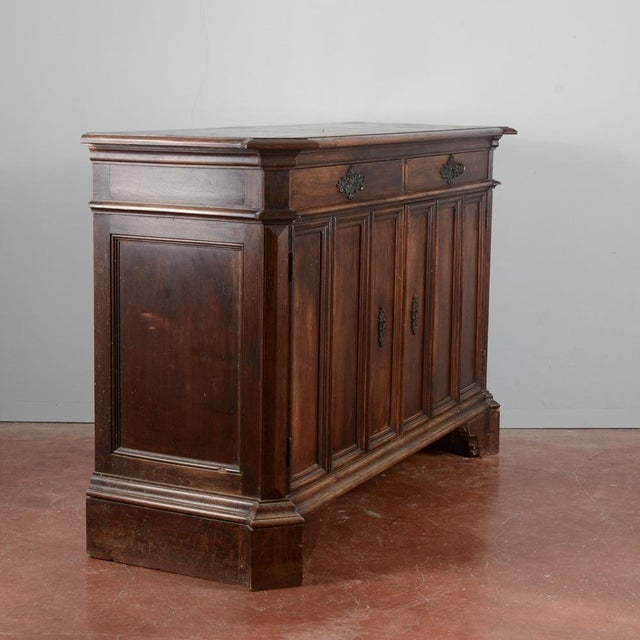 Italian Two-Door Sideboard in Walnut For Sale - Image 11 of 18