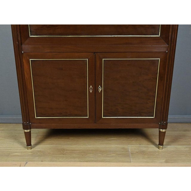 Brown Louis XVI Mahogany Secretary, Late 18th Century For Sale - Image 8 of 18