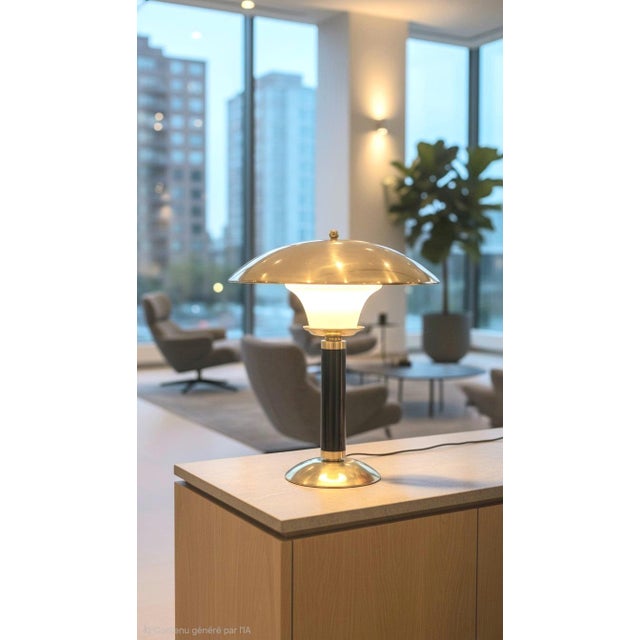 Jumo 350 Grand Luxe Lam in Brass and Metal, 1960s For Sale - Image 13 of 13
