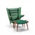 Hans Wegner for Ap Stolen Ap19 Mid Century Papa Bear Chair and Ottoman For Sale - Image 9 of 10