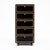 French Vintage French Pair of Leather Covered Filing Cabinets, Casters For Sale - Image 3 of 10