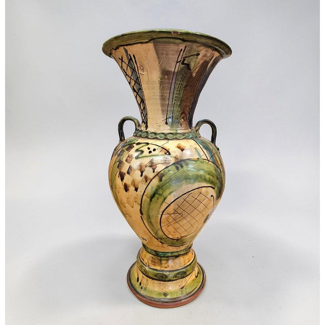 Brown Large Ceramic Vase from Niek Hoogland, 1994 For Sale - Image 8 of 8