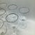 Platinum Rim Crystal Wine/Water Glasses-Set of 10 For Sale - Image 9 of 13