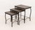 Set of Three Contemporary Mahogany Inlay Nesting Tables For Sale - Image 4 of 11