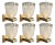 1950s Italian Mid-Century Murano Glass & Brass Sconces. Barovier E Toso - Set of Six For Sale